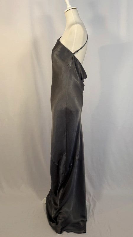 Robe longue asymétrique à Dos Bénitier La Lune