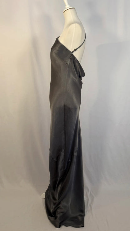 Robe longue asymétrique à Dos Bénitier La Lune