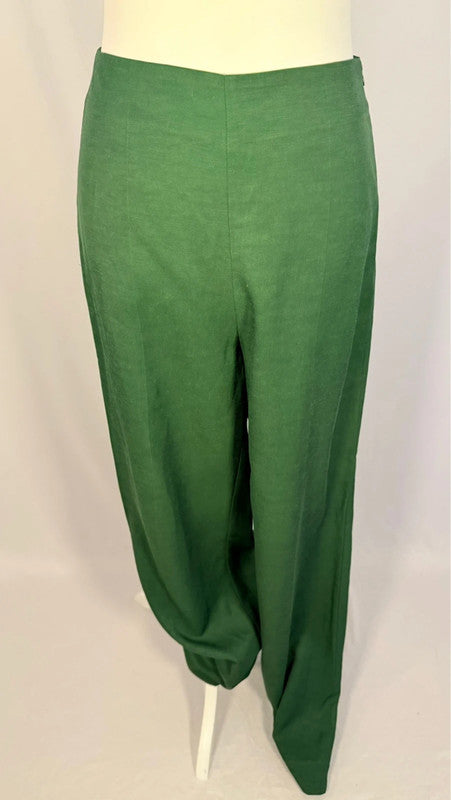 Dark green wide leg pants
