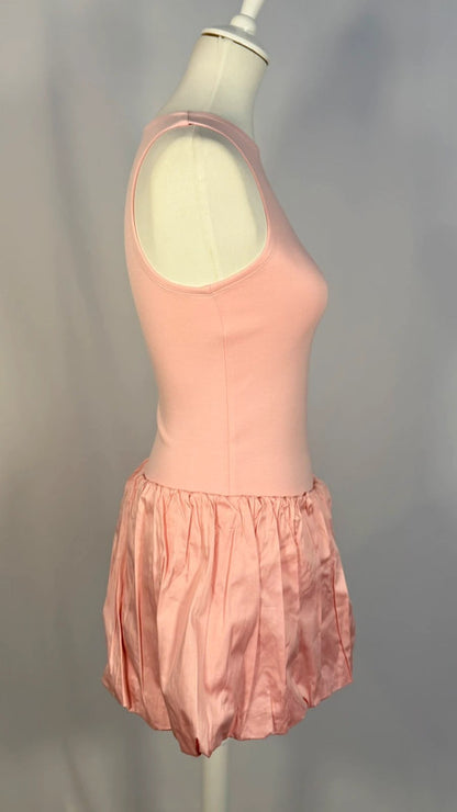 Ensemble top Lucia + mini-jupe Grace rose