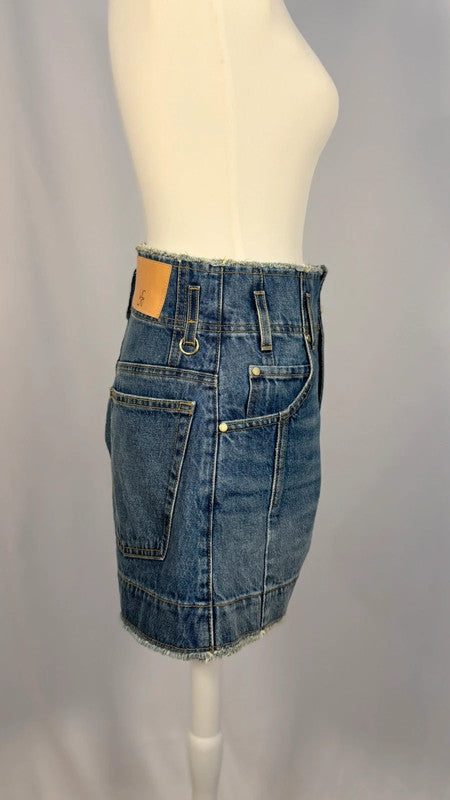 Short en jean taille haute