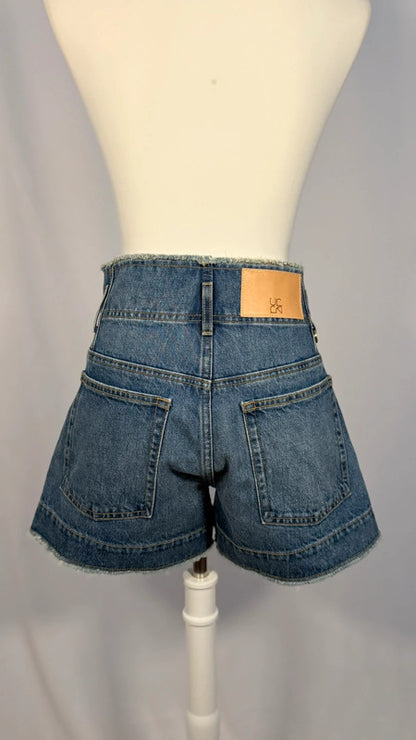 Short en jean taille haute