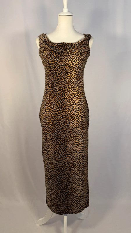 Robe longue léopard