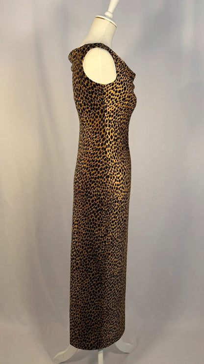 Robe longue léopard