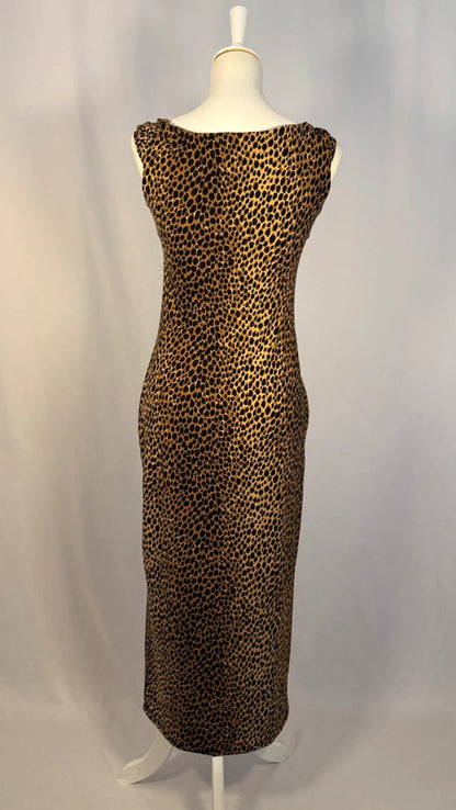 Robe longue léopard
