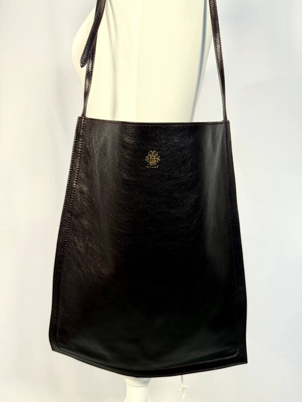 Sac Cabas Beckett en cuir bordeaux