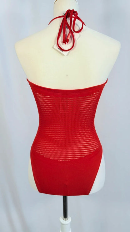 Maillot de bain 1 pièce rouge