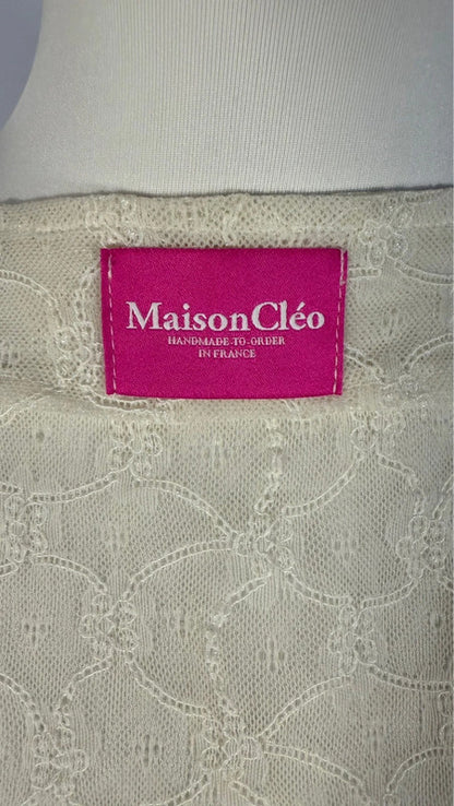 Blouse en dentelle de Calais crème