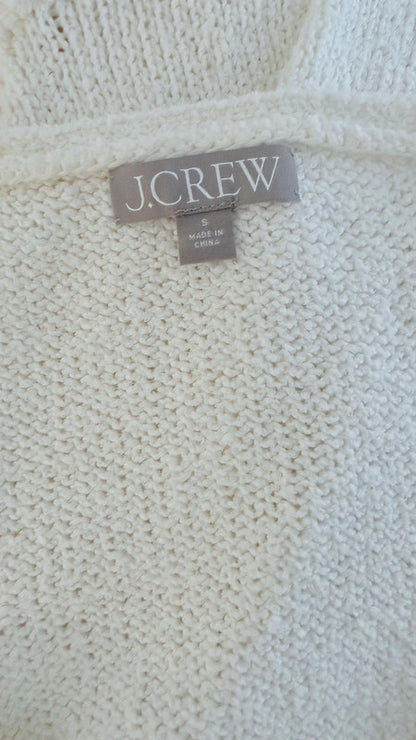 Robe pull à franges blanche