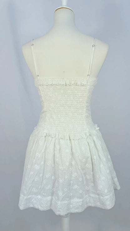 Robe mini blanche