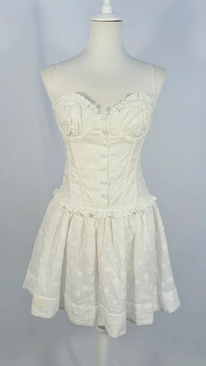 Robe mini blanche