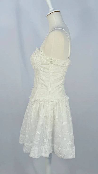 Robe mini blanche
