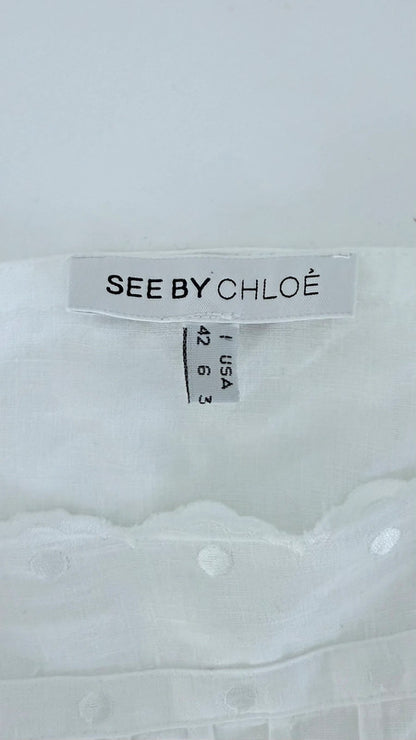 Robe en lin blanche - See by Chloé