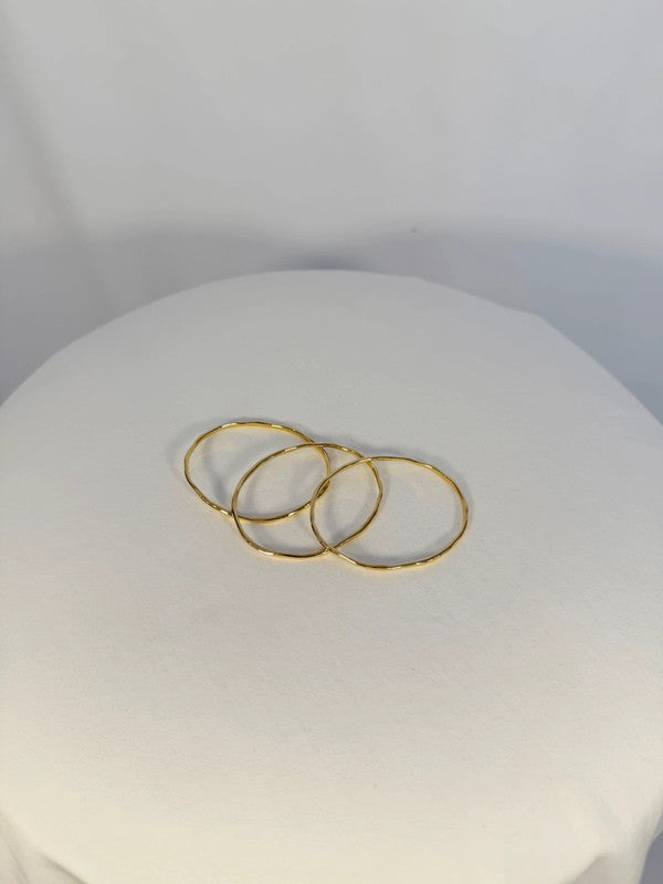 Ensemble de 3 bracelets Siren Muse plaqué or - Monica Vinader