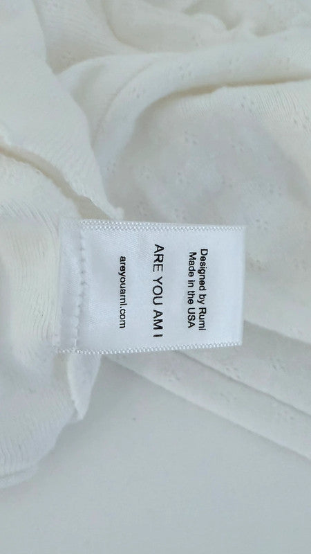 Gilet court blanc à nouer - Are You Am I