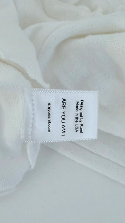 Gilet court blanc à nouer - Are You Am I