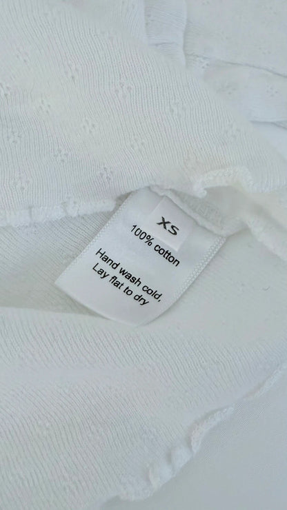 Gilet court blanc à nouer - Are You Am I