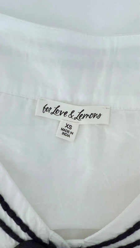 Blouse style marin blanc et noir - For love and lemons