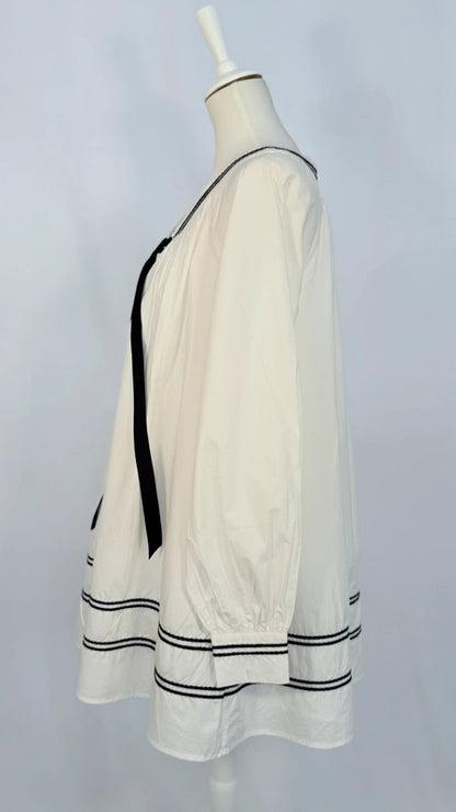 Blouse style marin blanc et noir - For love and lemons