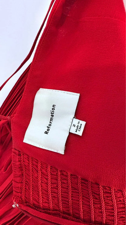 Robe mini Ezlynn rouge - Reformation