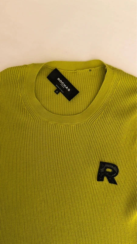 Green ribbed t-shirt