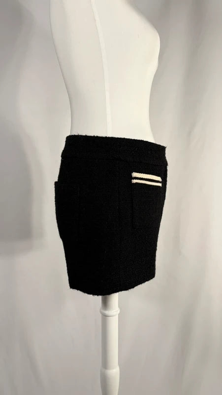 Short en tweed noir (édition limitée)