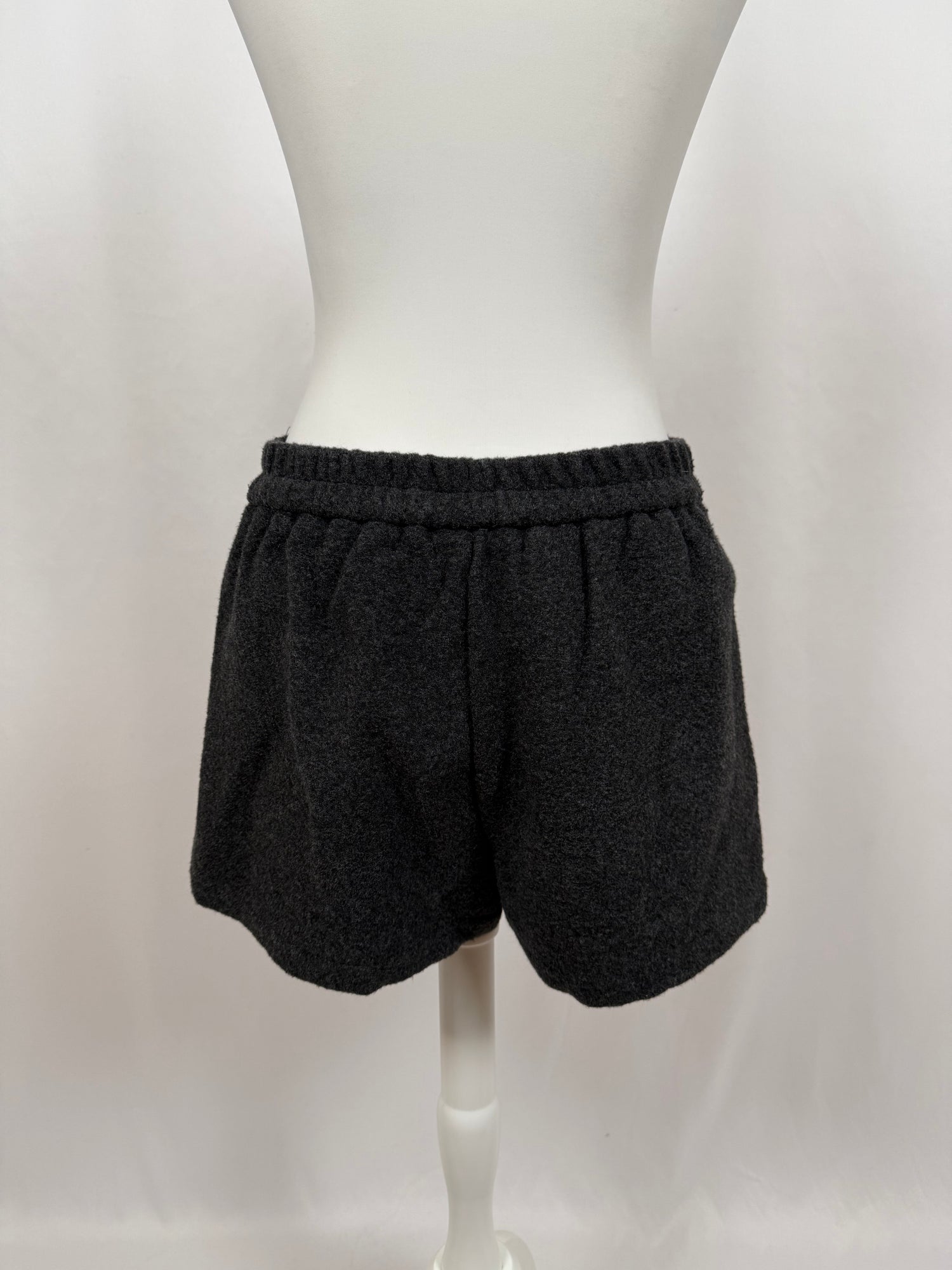 Ensemble hoodie Belsay et mini-short gris en laine