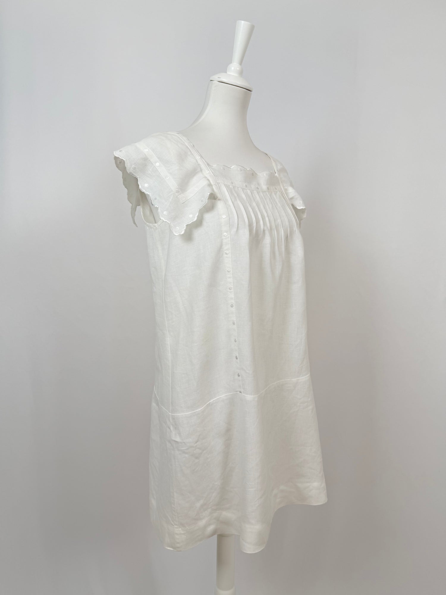 Robe en lin blanche