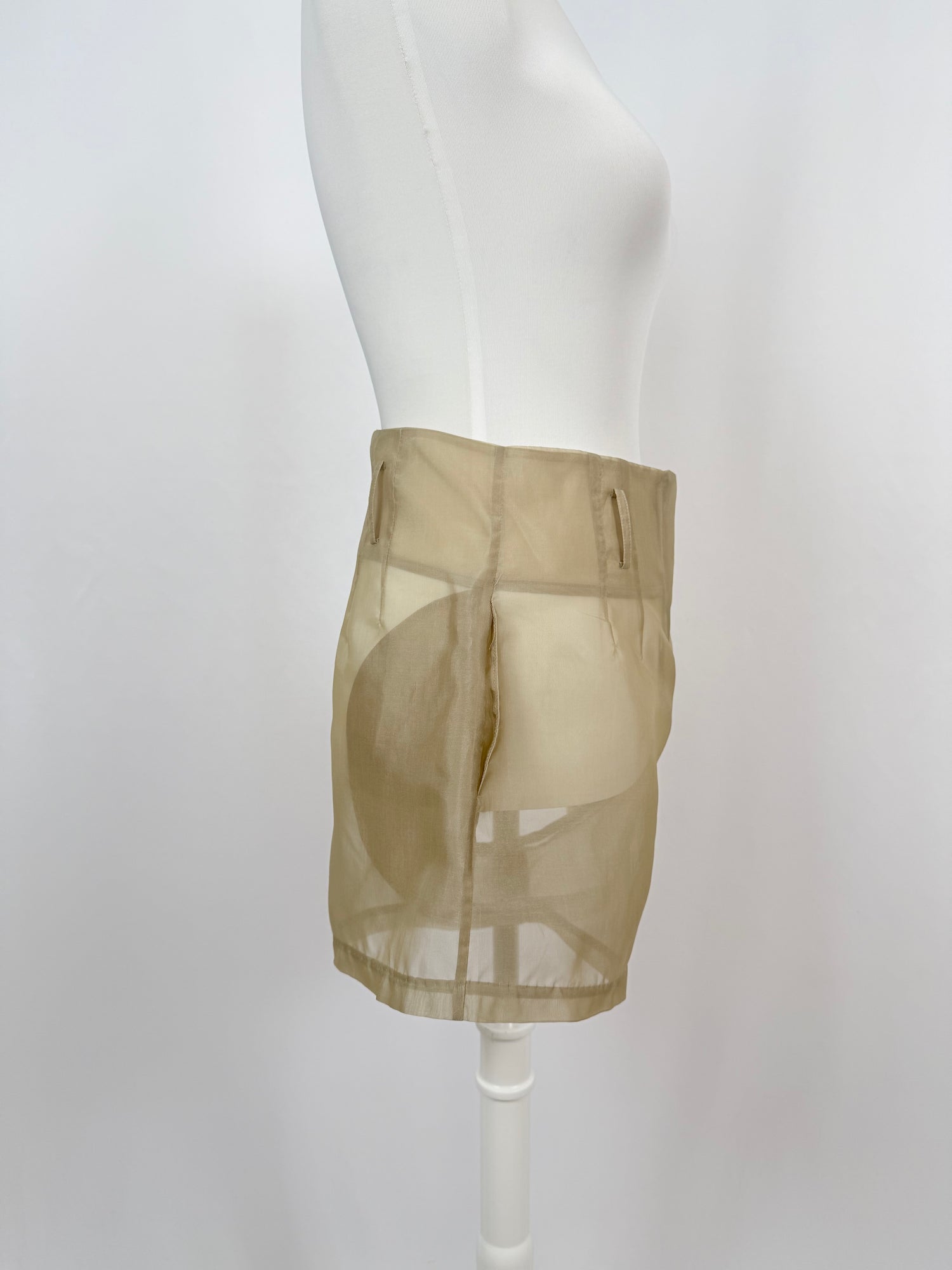 Short Lisa kaki transparent