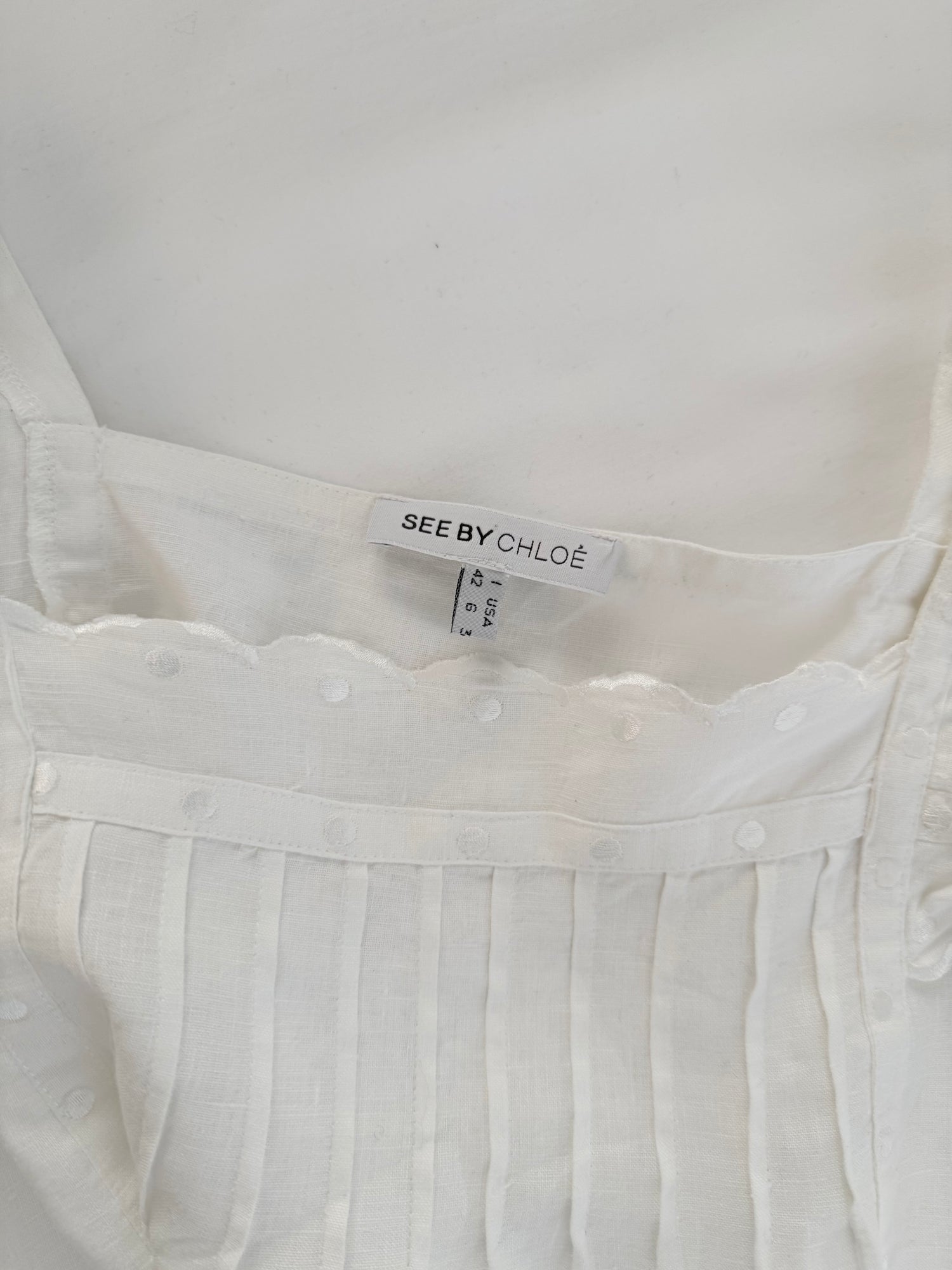 Robe en lin blanche