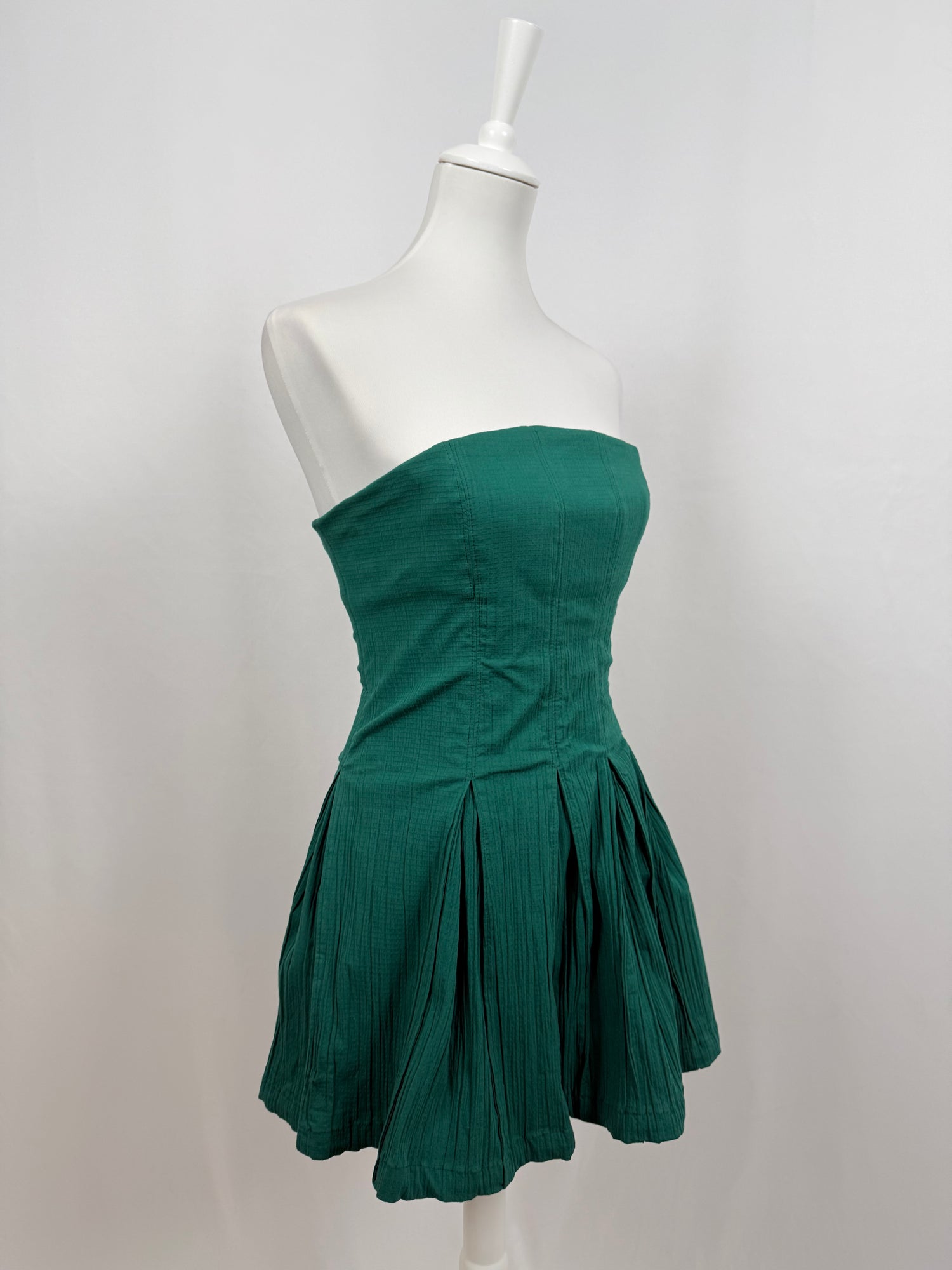 Made me Smile green mini dress