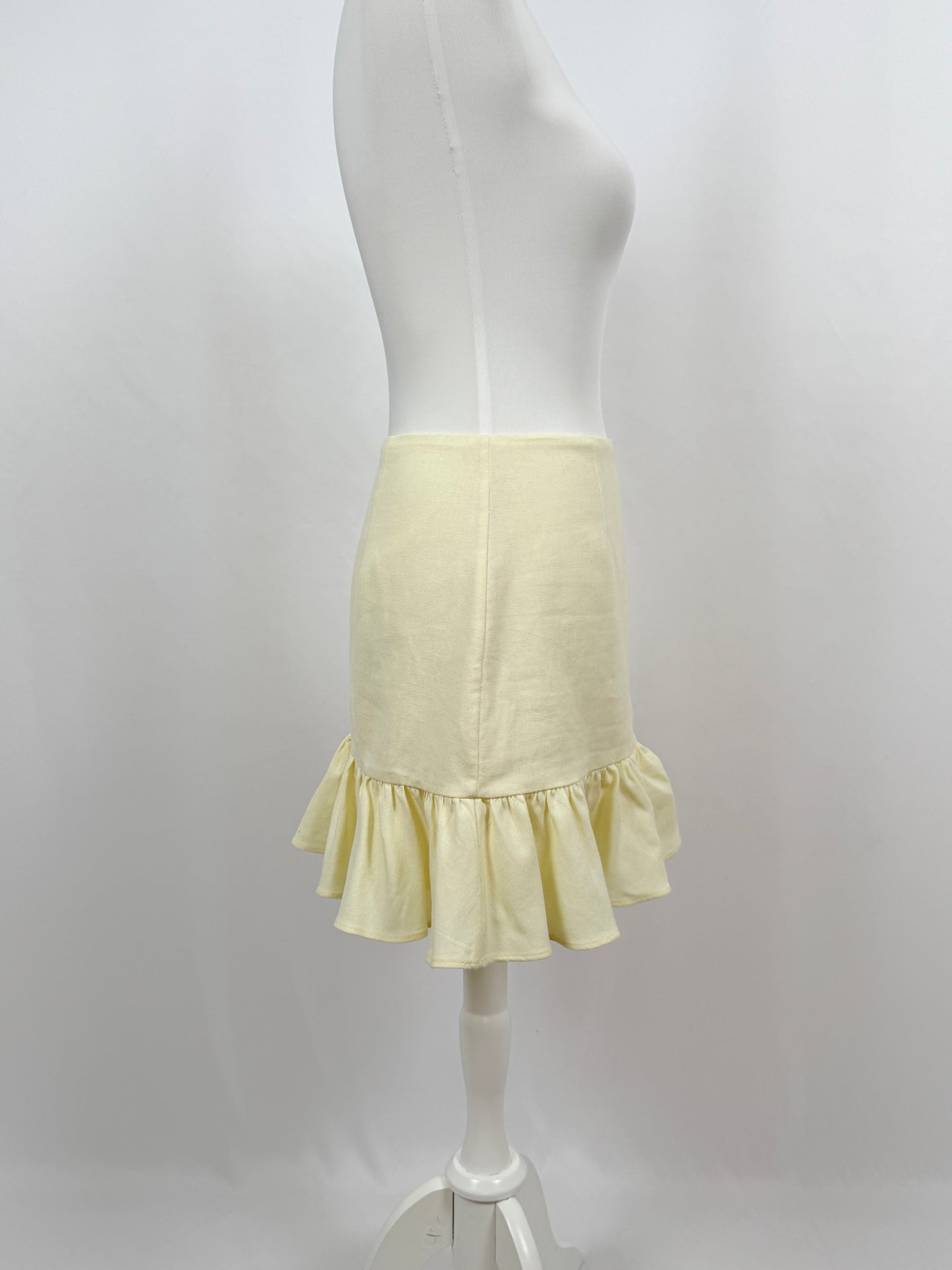 Delfina yellow miniskirt