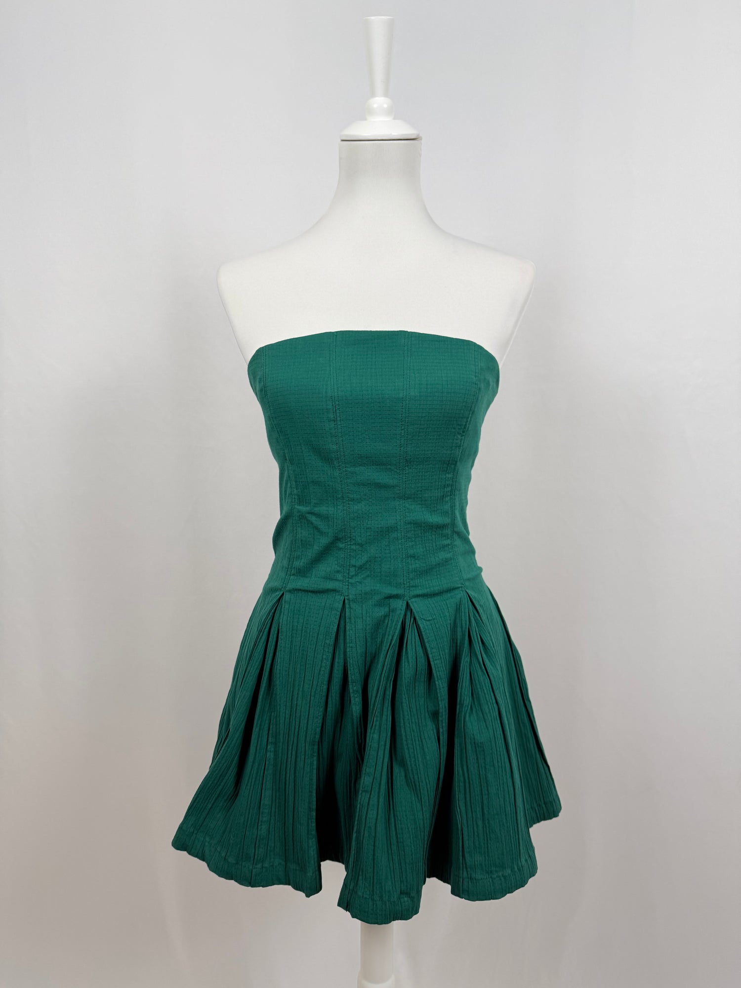 Made me Smile green mini dress
