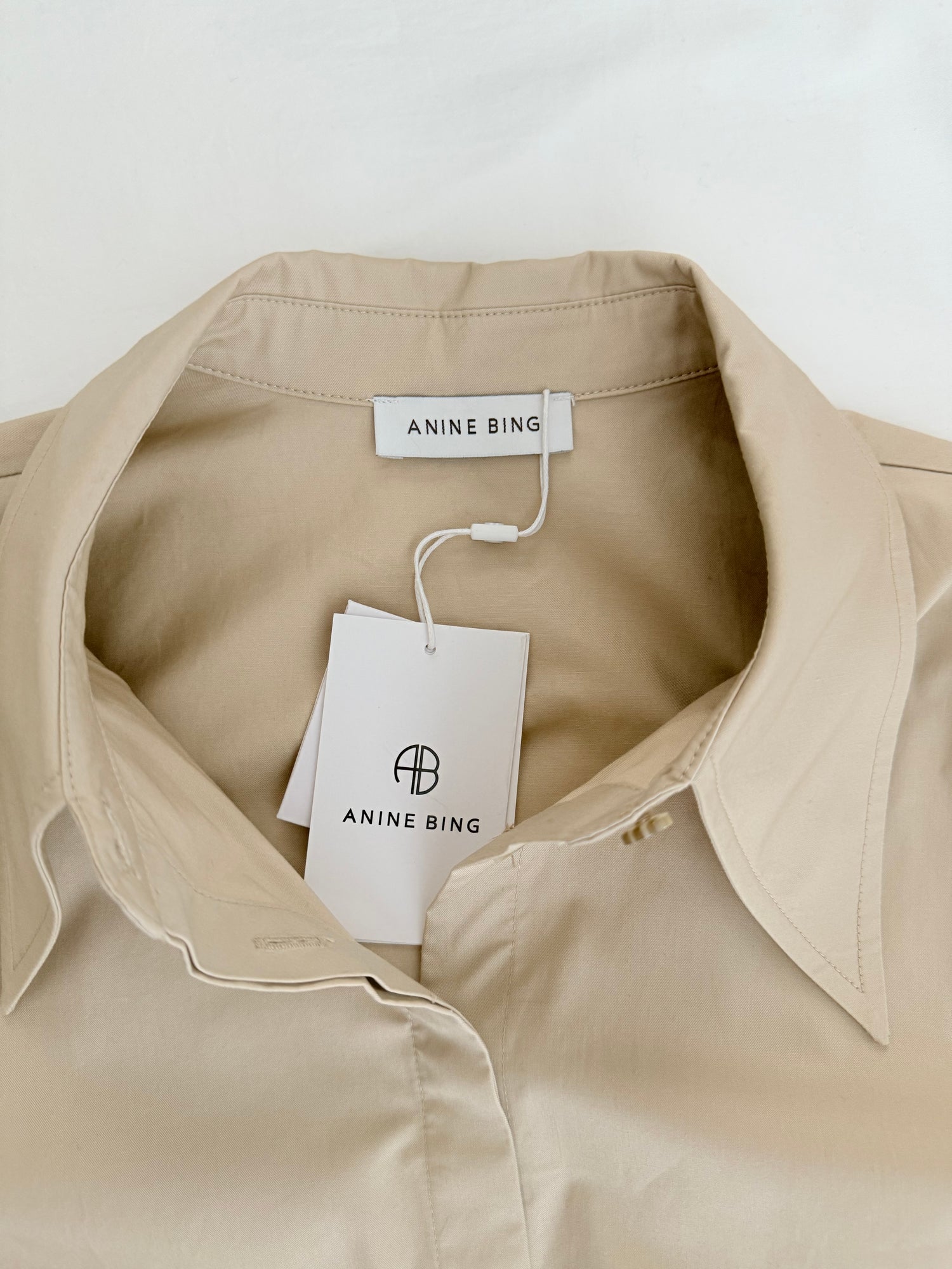 Tiffany beige shirt dress