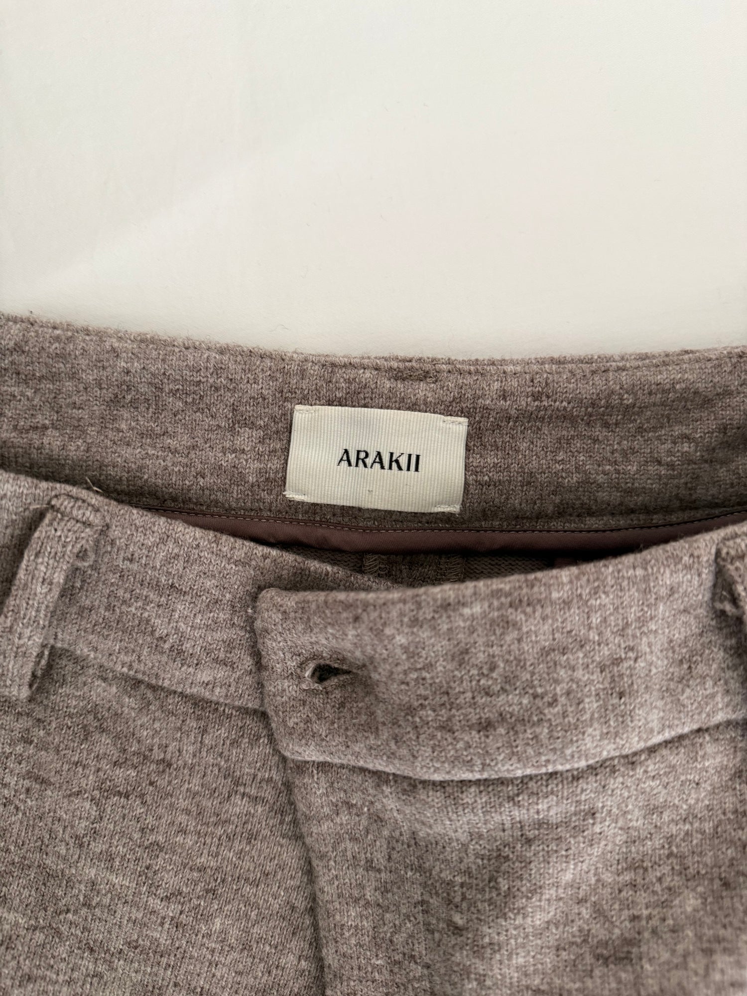 Beige Knitted Trousers
