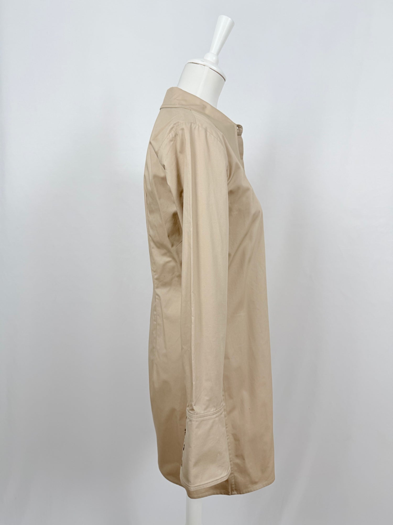 Tiffany beige shirt dress