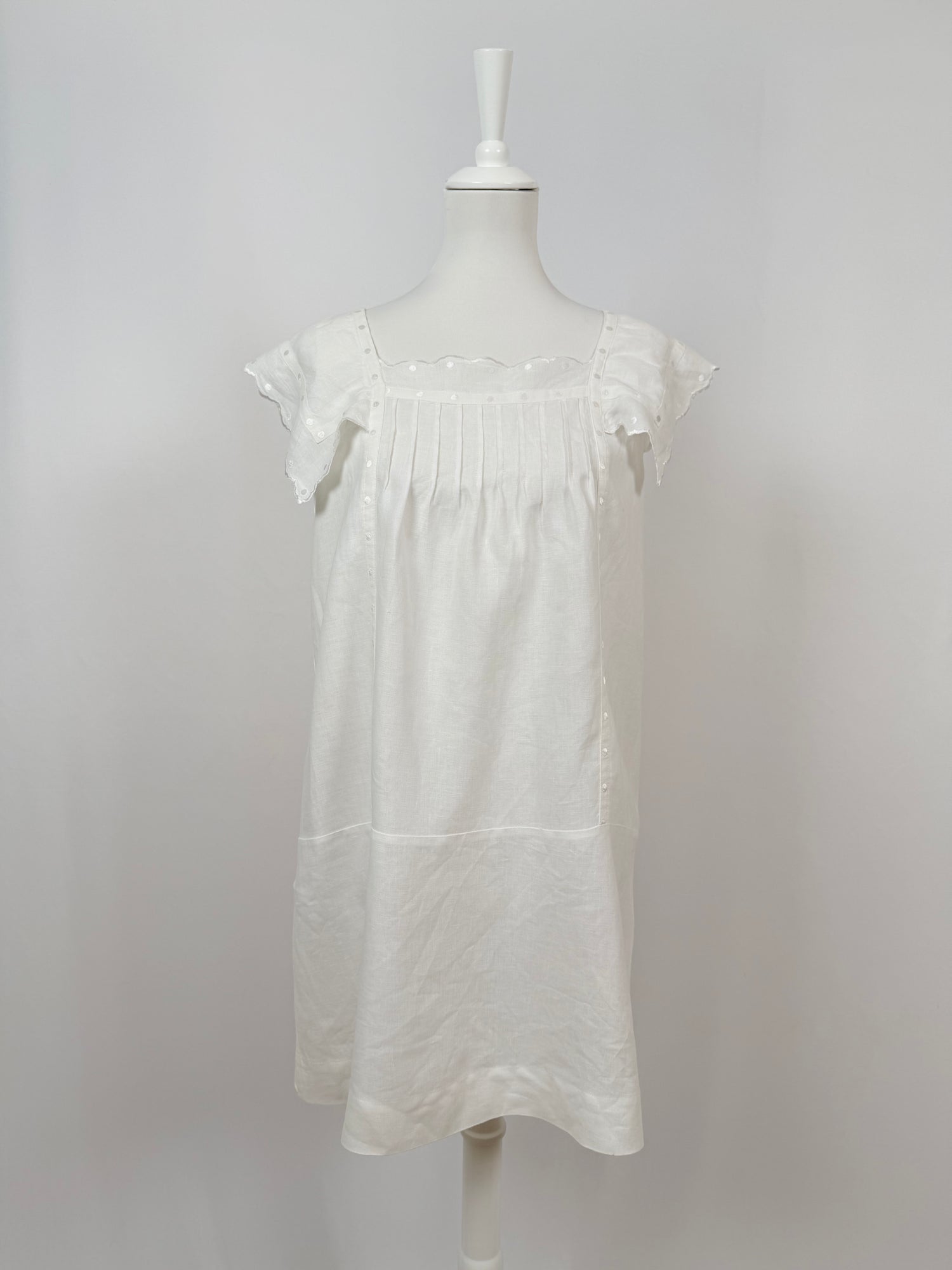 Robe en lin blanche