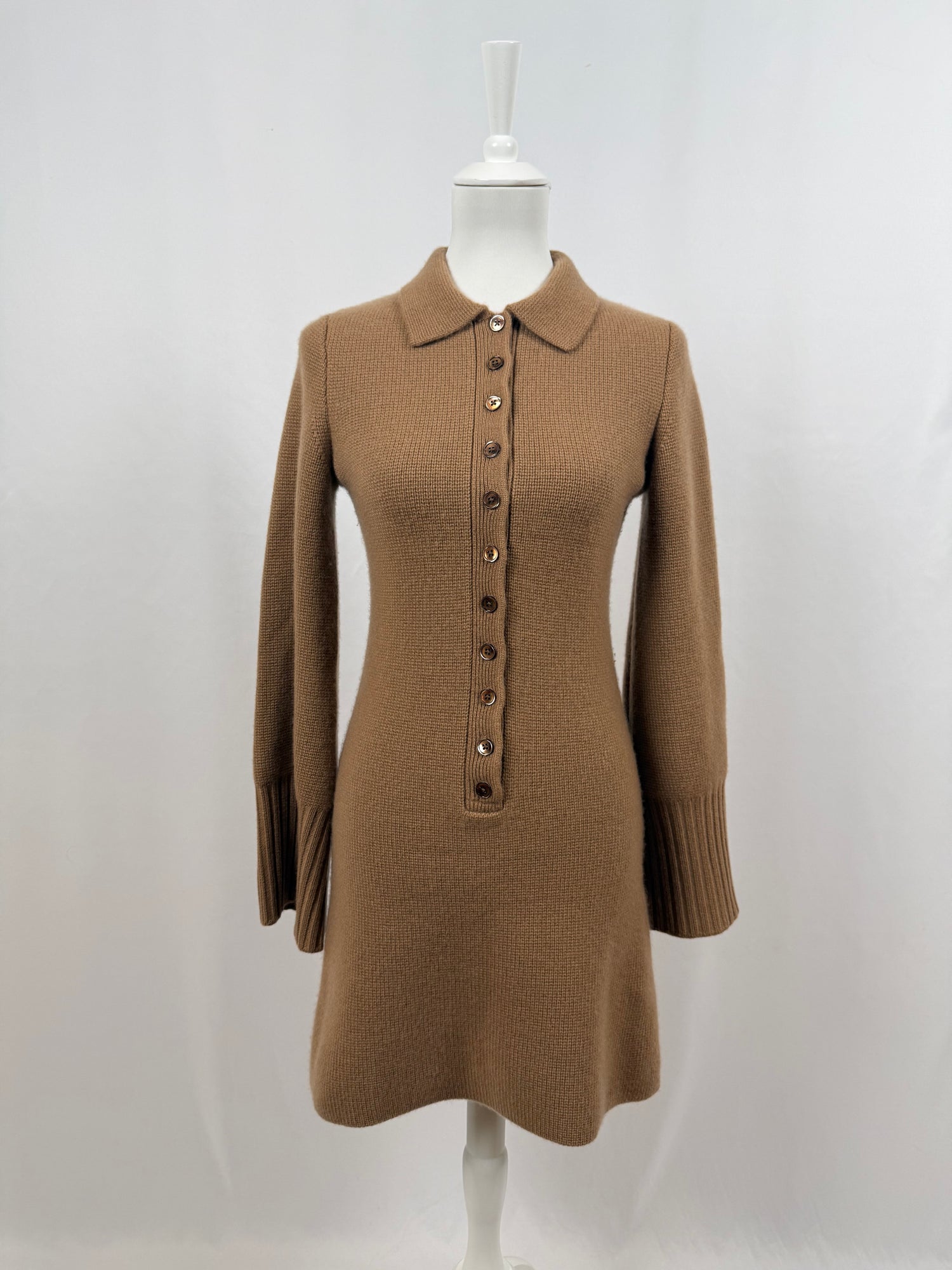 Brown Spring Street Cashmere Sweater Dress