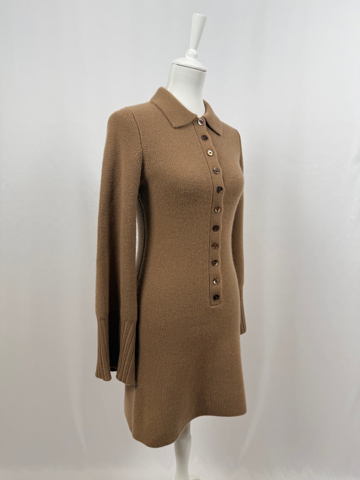 Brown Spring Street Cashmere Sweater Dress