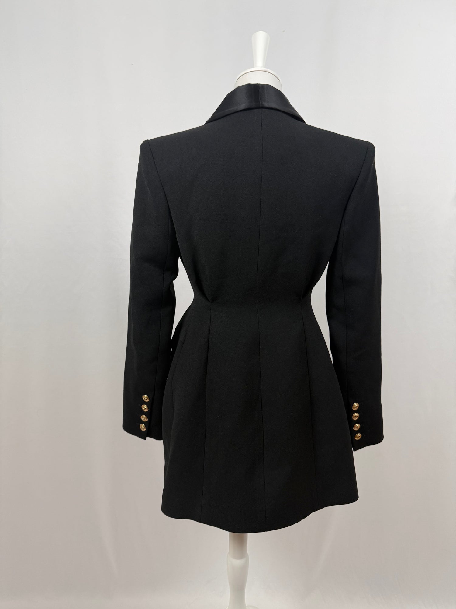 Sasha black blazer mini dress