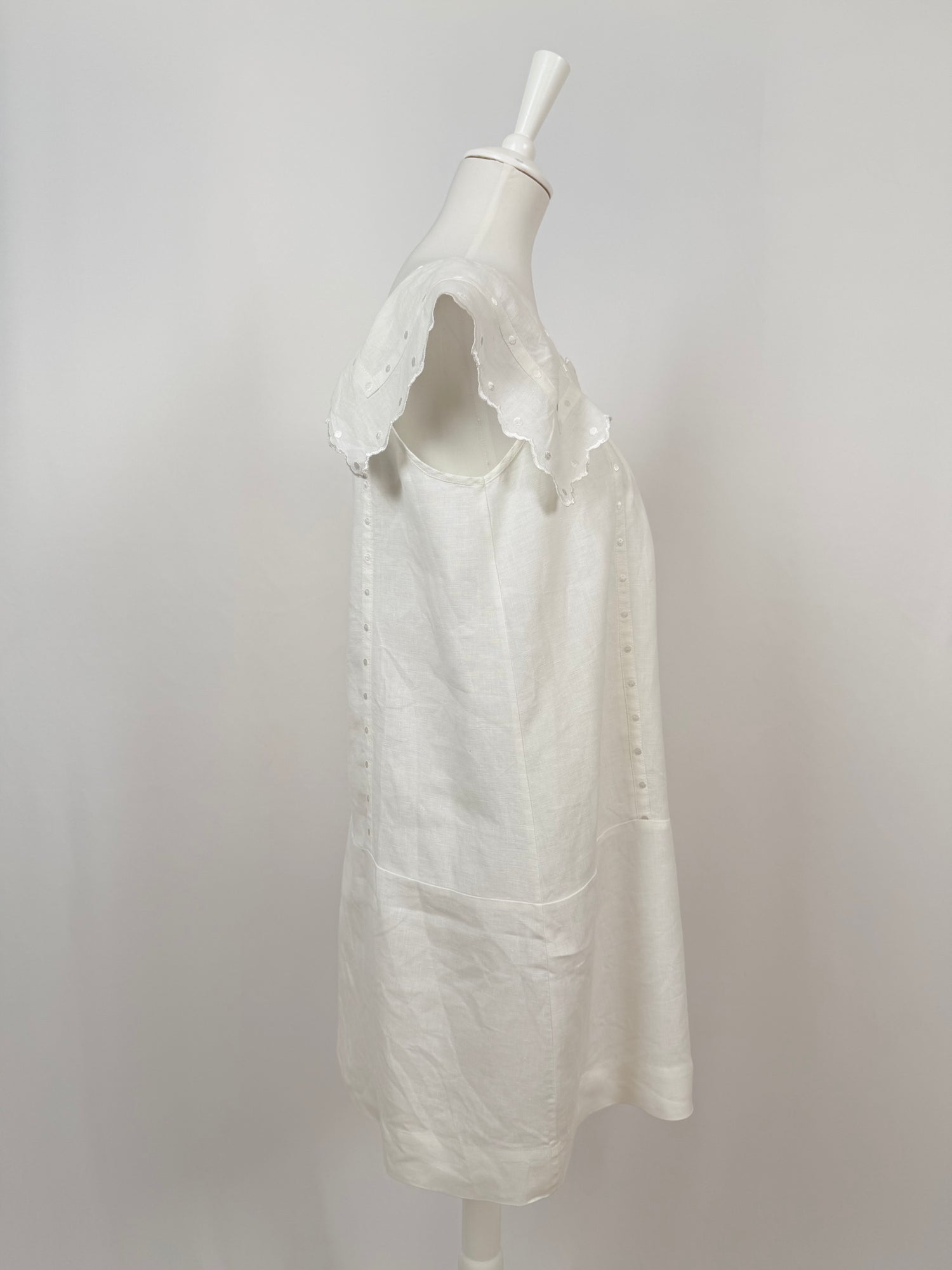 Robe en lin blanche