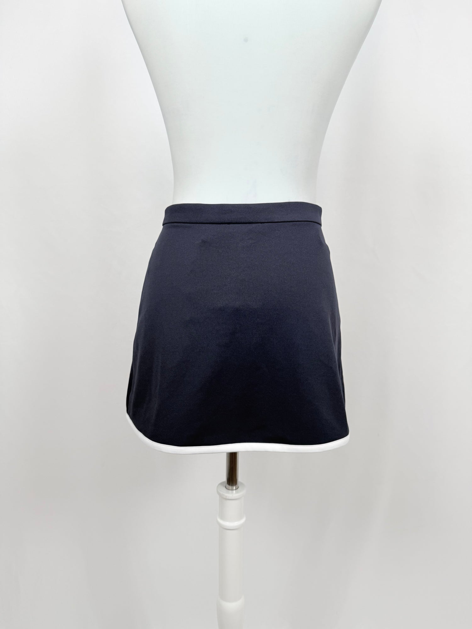 Mini-jupe wrap bleu marine