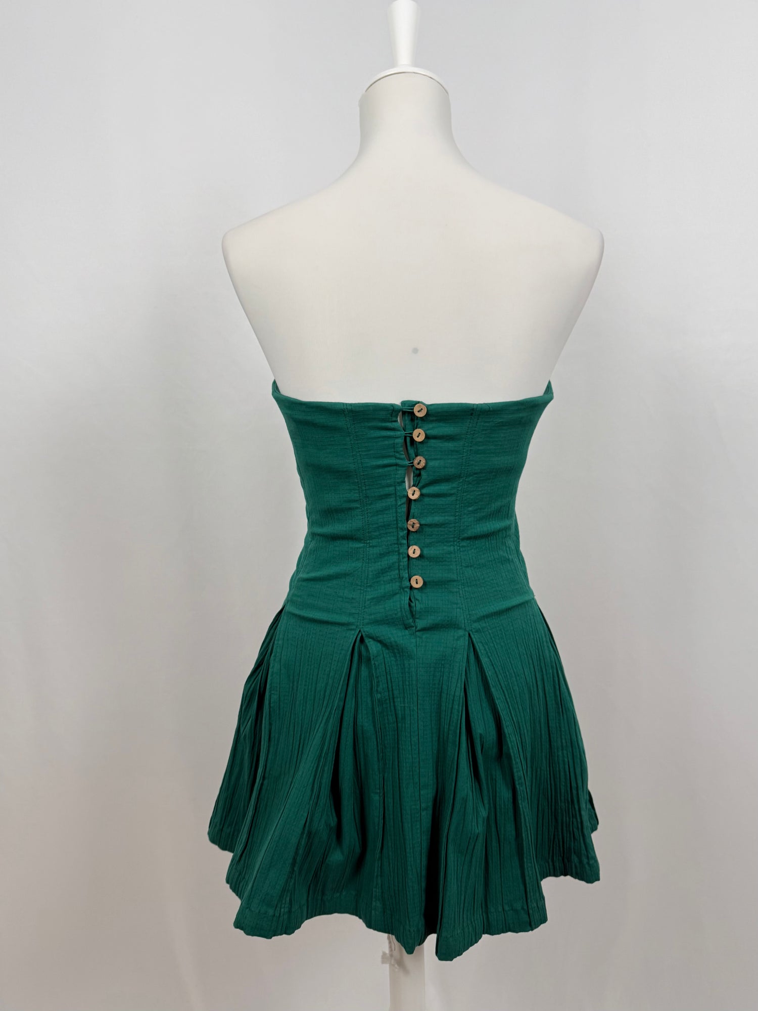 Made me Smile green mini dress