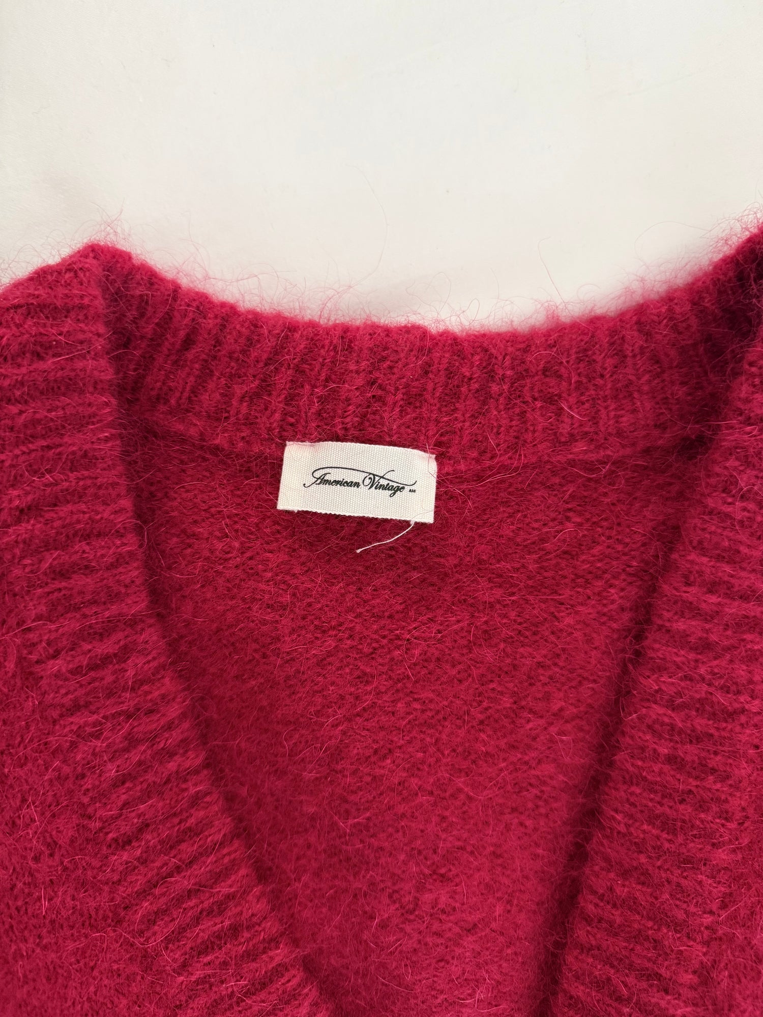 Gilet Pinobery rouge en mohair