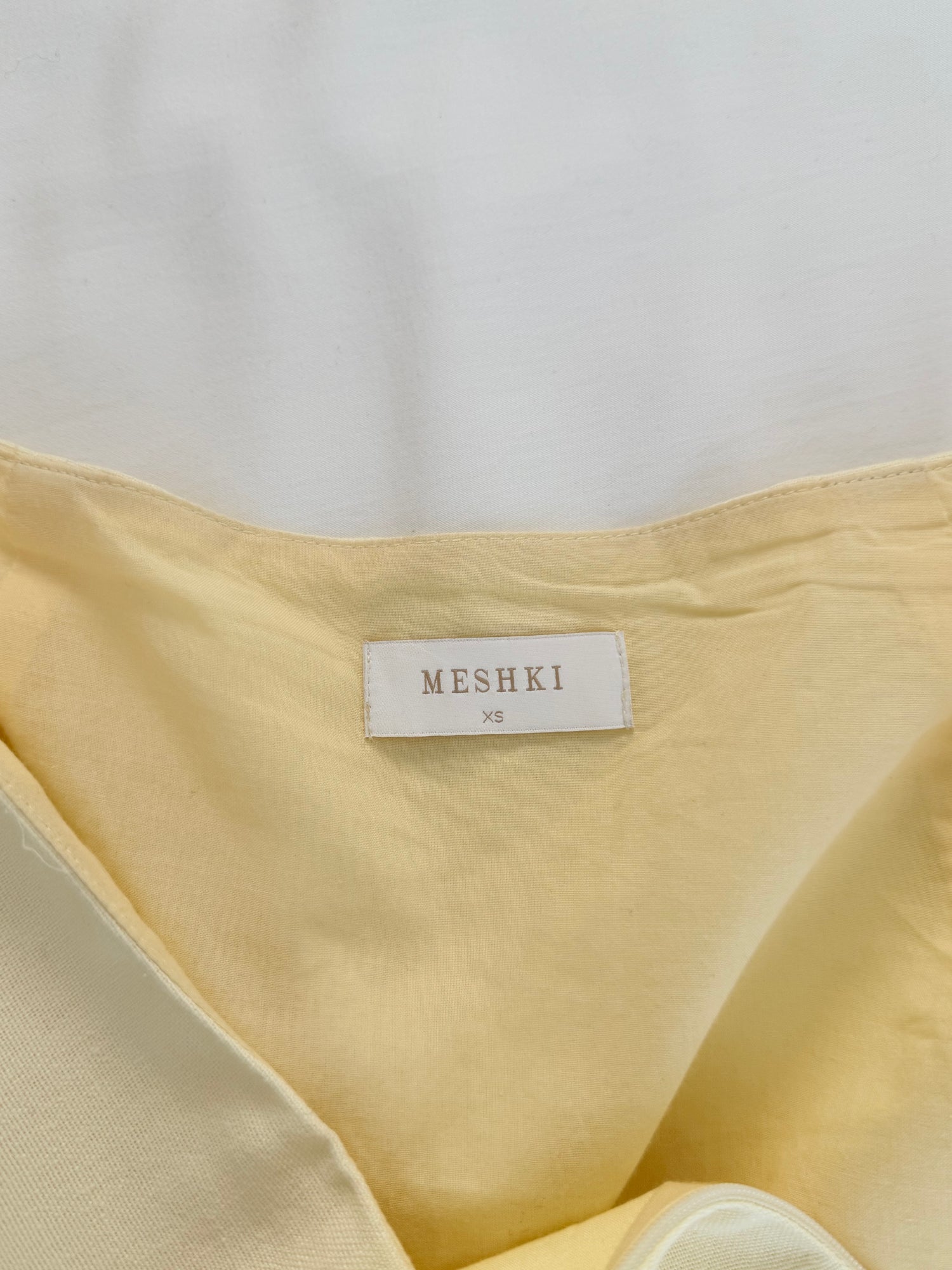 Delfina yellow miniskirt