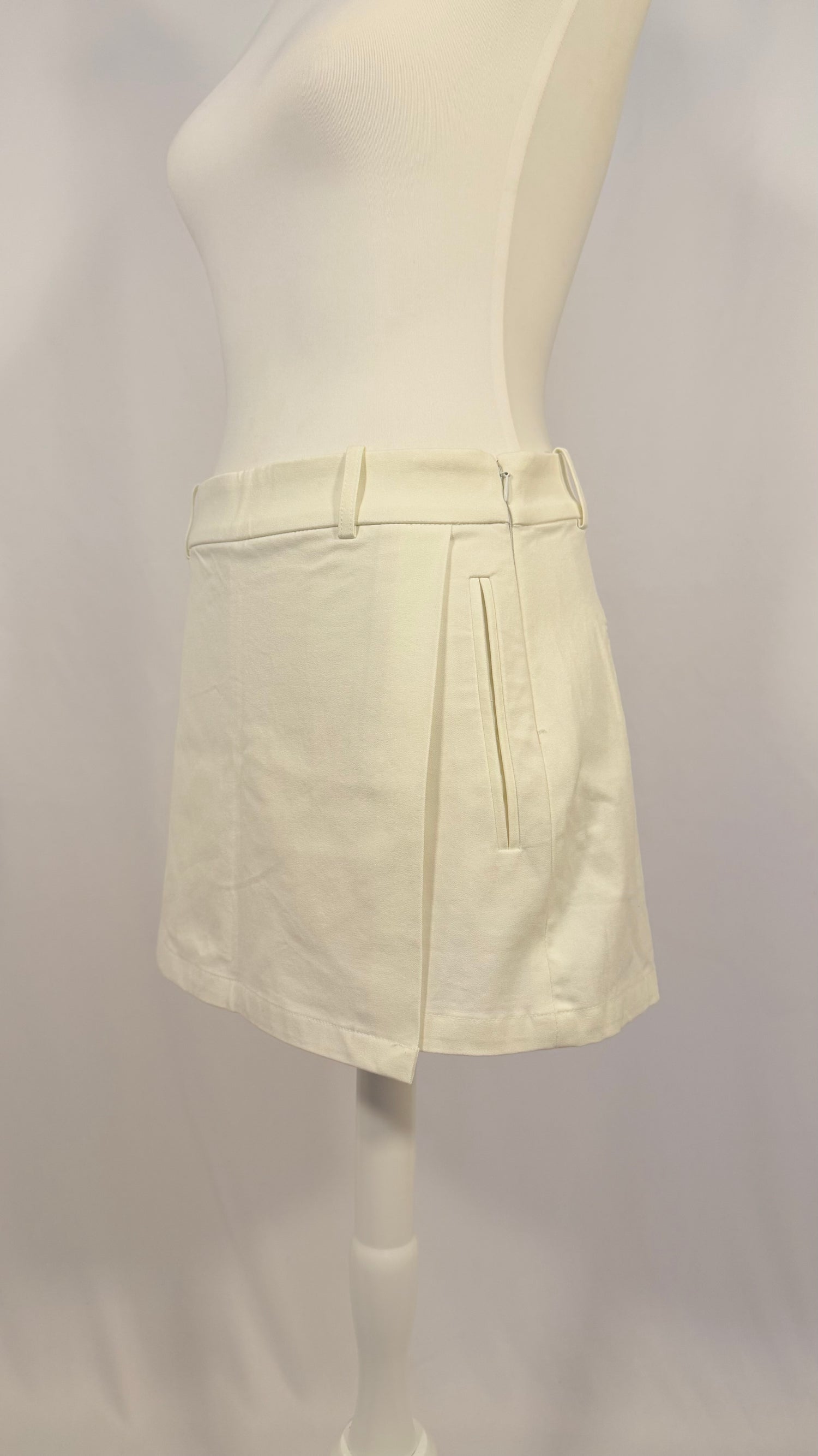 Jupe courte shorty blanc