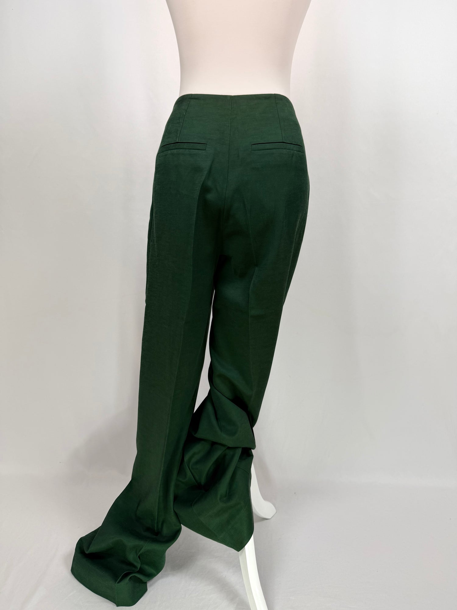 Tailleur oversize avec pantalon large vert