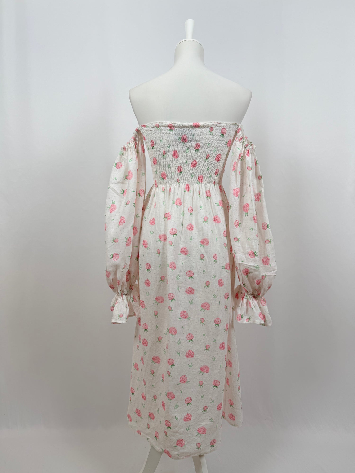 Robe Atlanta en lin à fleurs