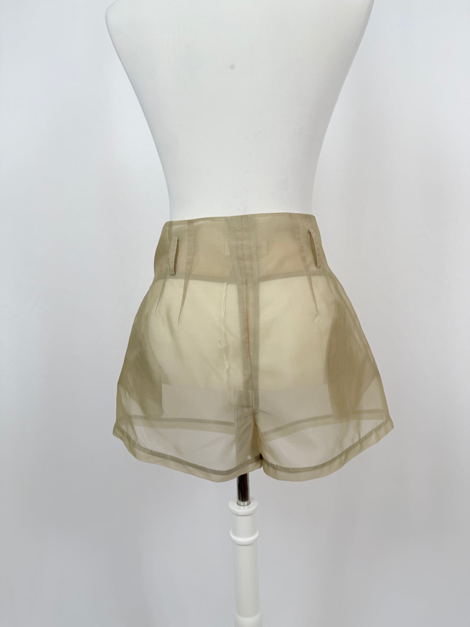 Short Lisa kaki transparent