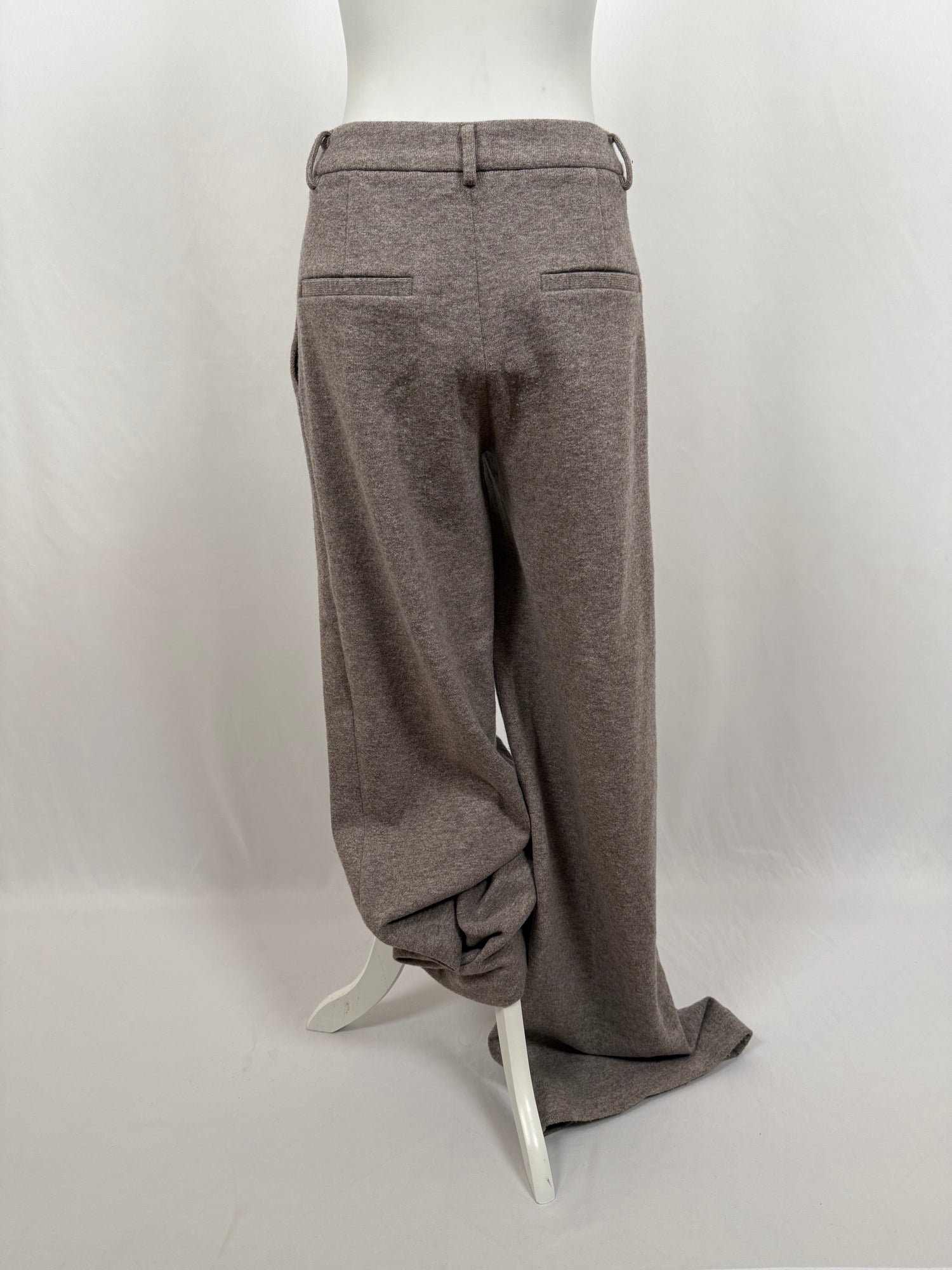 Beige Knitted Trousers